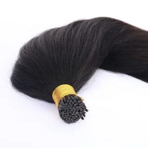 Alternative view of Remy Hair I Tips Virgin Hair Double Strand Yaki Straight Natural Hair Extensions Wholesale Price