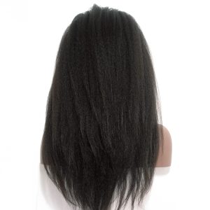 Natural Hair Wigs 250% Density Kinky Straight Hair Baby Hair Bleached Knots Pre Plucked Lace Front Wigs For Black Women - Image 3