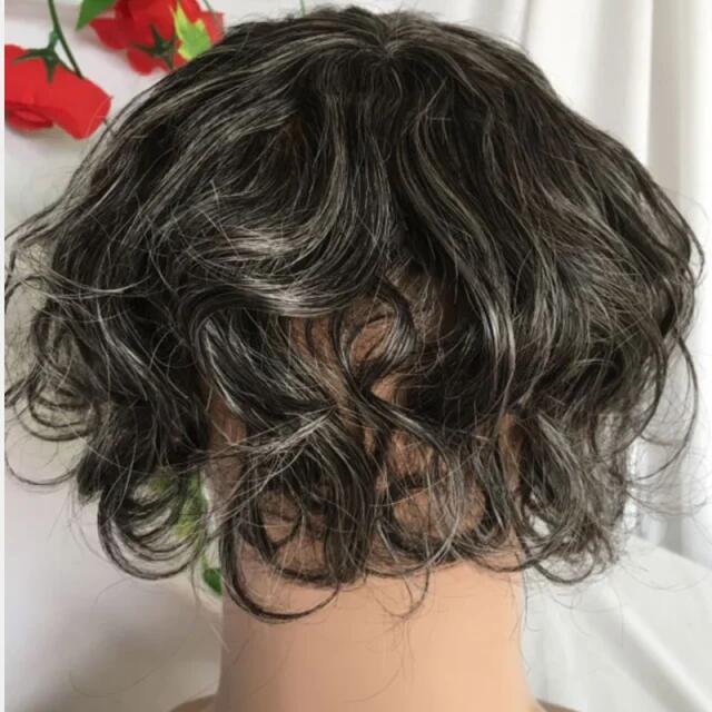 Swiss Full Lace Men's Toupee 1B Color 100% European Human Hair Toupee For Men 8 x10 Inch Lace Mens Wigs Hair System - Image 16