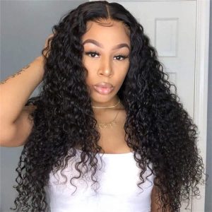 360 Lace Frontal Wig Human Hair 150% Density Glueless Deep Wave Wig Beauty Supply For Sale - Image 3