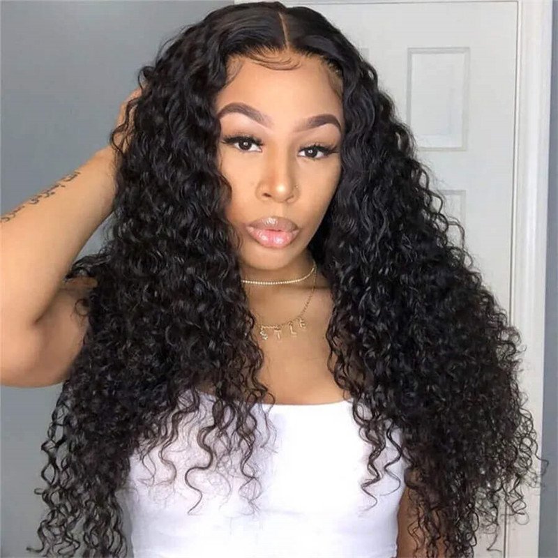 360 Lace Frontal Wig Human Hair 150% Density Glueless Deep Wave Wig Beauty Supply For Sale - Image 3