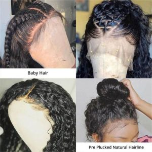 360 Lace Frontal Kinky Curly 150% Density Natural Hairline Beach Curl Human Hair Wigs - Image 6