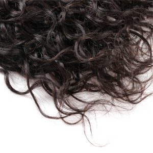 Human Hair Natural Color Hair Bundles With 13x4 Lace Frontal Pre Plucked Bleached Knots - Image 5
