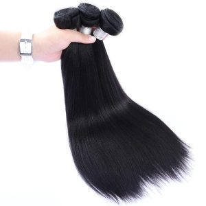 Hair Bundles Italian Yaki Brazilian Human Hair Weaves 3Bundles Natural Color - Image 9
