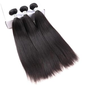 Hair Bundles Italian Yaki Brazilian Human Hair Weaves 3Bundles Natural Color - Image 10