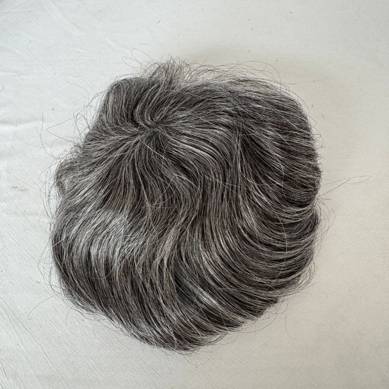 1B60 Side Or Back Hair Patches 8x8 cm Full Skin PU Base Toupee For Men Covering Bald Spots On Head Sides Or Back - Image 3