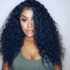 Loose Curly Frontal Lace Wigs Pre Plucked Hairline 150% Density Peruvian Remy 13x6inch Deep Part Human Hair Lace Front Wig For Black Women