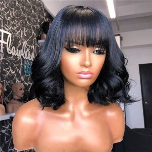13x4 Lace Front Human Hair Wigs For Black Women Body Wave Lace Front Wig With Bangs 13x6 Wet And Wavy Lace Front Wig - Image 3
