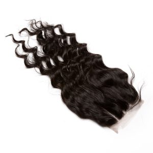 Loose Wave 4x4 Lace Closure With Baby Hair Free Part Brazilian Remy Hair - Image 2