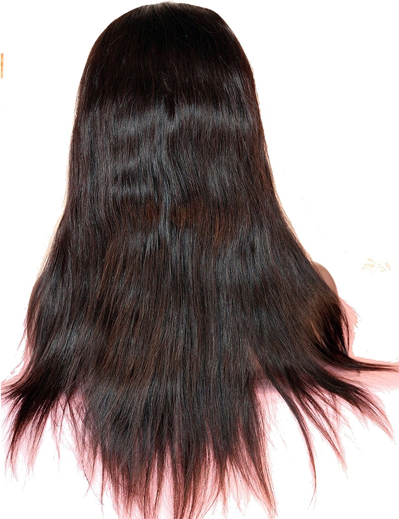 Straight Lace Wigs Brazilian Human Hair Lace Wig Bleached Knots and Baby Hair Around 10-24 - Image 3