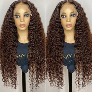 #4 Chocolate Brown Colored 13*6 Hd Lace Front Wig Human Hair Wigs Skin Melt For Black Women - Image 8