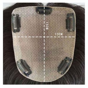 Skin Base Human Hair Topper With Clips In Silk Top Virgin European Hair Toupee for Women Fine Hairpiece 13X15cm Silk Base Closure - Image 10