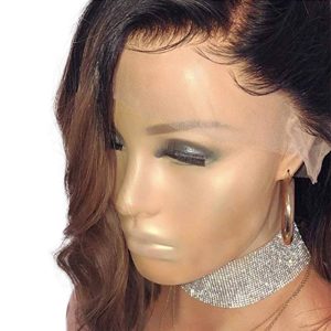 Ombre 1bt/30 Lace Front Wigs Natural Wave Brazilian Human Hair Wigs Bleached Knots with Baby Hair - Image 3