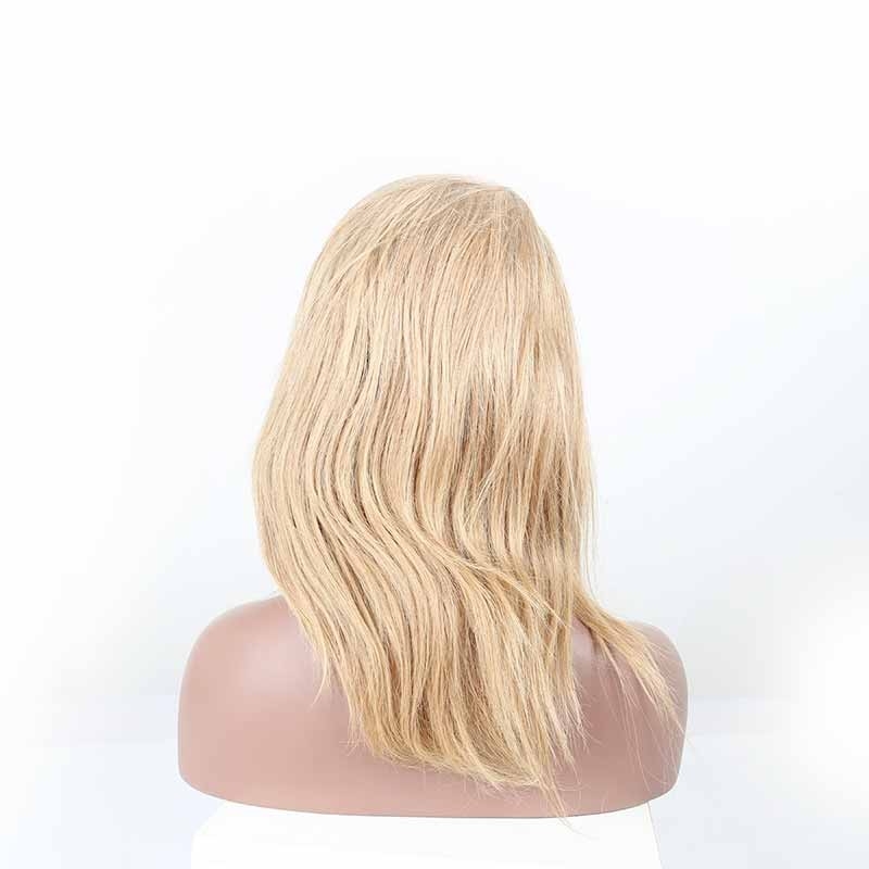 Blonde Human Hair Lace Front Wigs Color #27 Silky Staight Natural Color Pre-Plucked Lace Wig with Baby Hair - Image 2