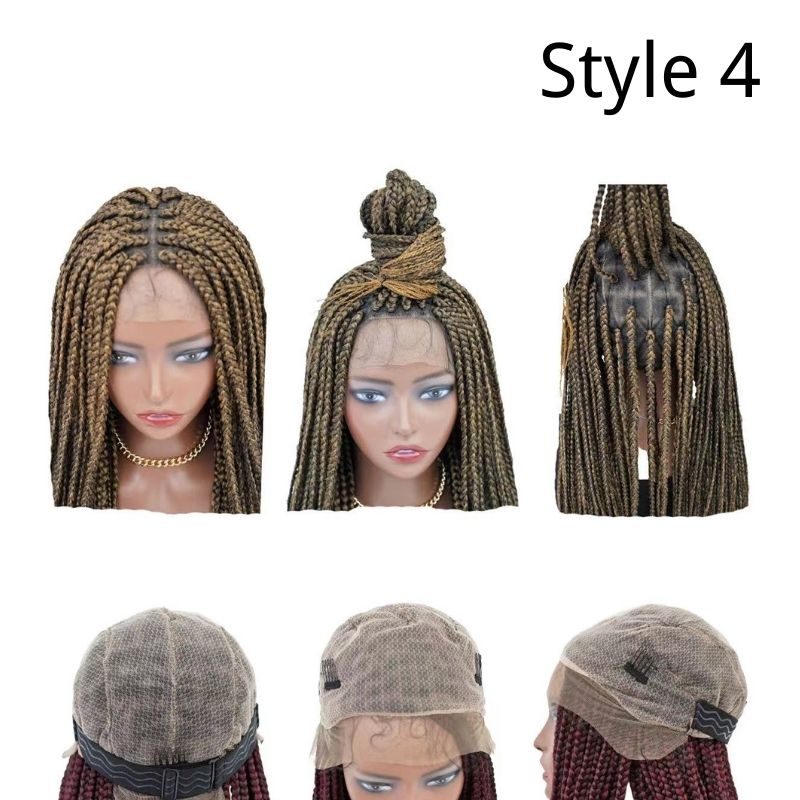 Full Lace Braid Wigs 36 Inches Long For Black Women Braids Lace Wigs Synthetic Hair - Image 8