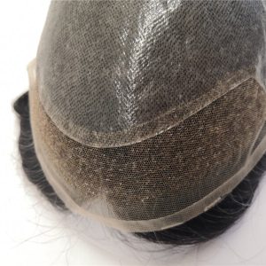 PU Skin Toupee for Men With Franch Lace Frontal 10x8inch Hair Replacement for Men's Hairpiece Human Hair Men Toupee - Image 9