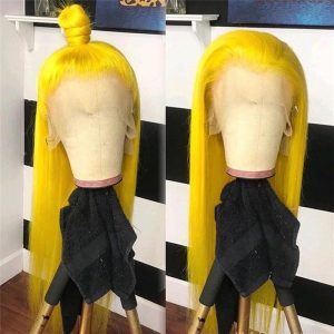 Straight Bob Lace Front Human Hair Wigs Yellow Brazilian Remy Hair Bob Closure Wig Short Bob Human Hair Wigs Cut Bob Wig - Image 5