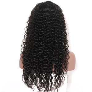 Lace Frontal Wigs Deep Wave Pre-Plucked Natural Hair Line 130% Density Glueless Human Hair Wigs - Image 4
