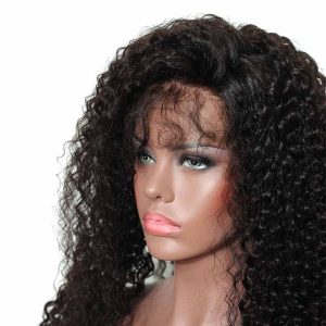 360 Lace Wigs 200% Density Deep Curly Natural Color Human Hair No Tangle No Shedding With Baby Hair Around - Image 2