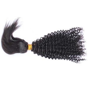 Alternative view of Natural Color Kinky Curly Braid In Bundle Hair Weaves Brazilian Human Hair 3 Bundles