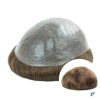 Custom 0.03  MM Ultra  Thin Skin Base Full  PU Mens Toupee Hair Pieces for Men Human Hair System