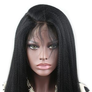 Yaki Straight Glueless Lace Front Human Hair Wigs 10A Unprocessed Brazilian Remy Human Hair Italian Yaki Lace Front Wig with Baby Hair - Image 7