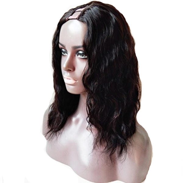 Short Bob Human Hair Wigs U Part Wig For Black Women Natural Wave Natural Color Brazilian Hair - Image 3