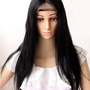 Swiss Lace Natural Straight Brazilian Hair Wigs Bleached Knots with Baby Hair Around 10-26 - Image 3