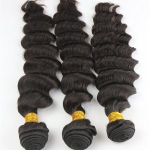 Hair Extension Hairdo Bundles of Hair Deep Wave Brazilian Hair Weave Style - Image 3