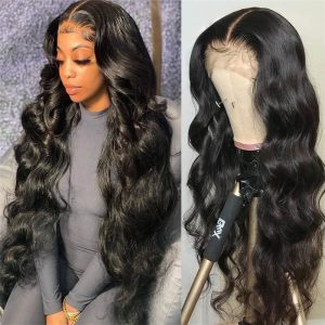 Body Wave HD Swiss Transparent Lace Wigs Brazilian Lace Front Wigs Undetected Lace Wigs Match All Skin Colors