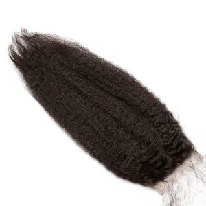 5x5 Transparent HD Swiss Thinner lace Kinky Straight Natural Color Brazilian Human Hair Lace Top Closures Bleached Knots - Image 2