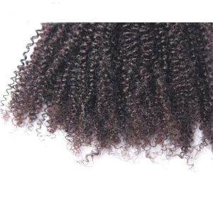 Hair Bundles Afro Kinky Curly Hair Weave 3 Bundles Natural Color - Image 4
