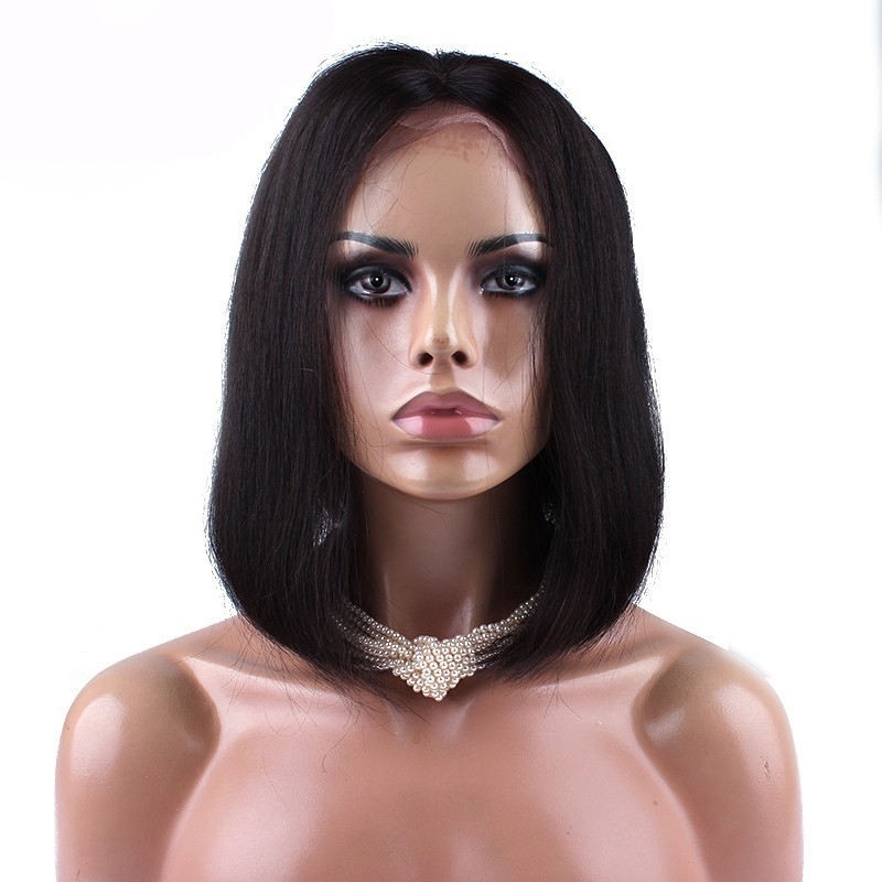 Wigs For Black Women Human Hair Straight Bob Wigs 180% Brazilian Remy Hair Lace Front Human Hair Wigs - Image 2