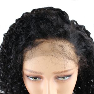 Percent Human Hair Lace Front Wigs Kinky Curly Hiar Natural Hair Line Pre Plucked Lace Front Wig With Natural Hair Line Malaysian Remy Hair - Image 4