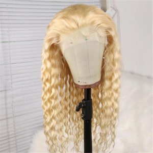 Alternative view of Fashion Peruvian Hair 613 Blonde Lace Front Deep Wave Wig