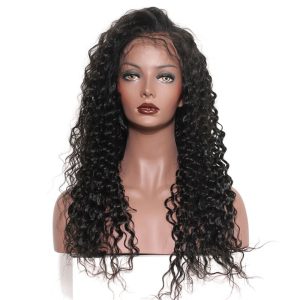 Lace Frontal Wigs Deep Wave Pre-Plucked Natural Hair Line 130% Density Glueless Human Hair Wigs - Image 2