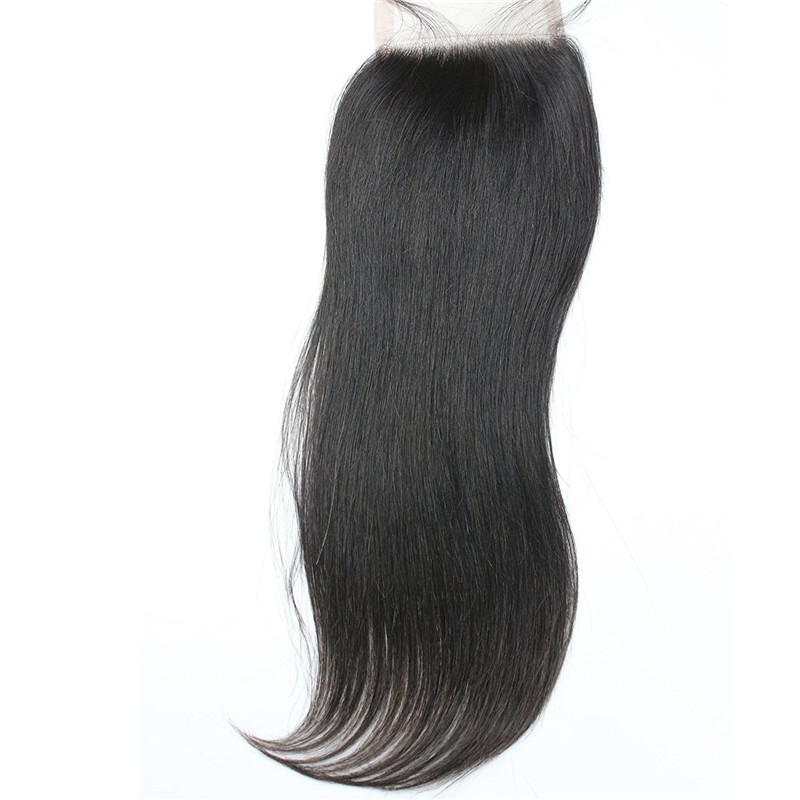 HD Lace Frontal Indian Hair Closure Hairpiece 4x4 inch Sew in Closure 10inch Natural Color - Image 3