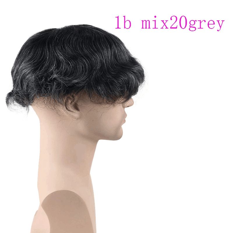 Swiss Full Lace Men's Toupee 1B Color 100% European Human Hair Toupee For Men 8 x10 Inch Lace Mens Wigs Hair System - Image 15