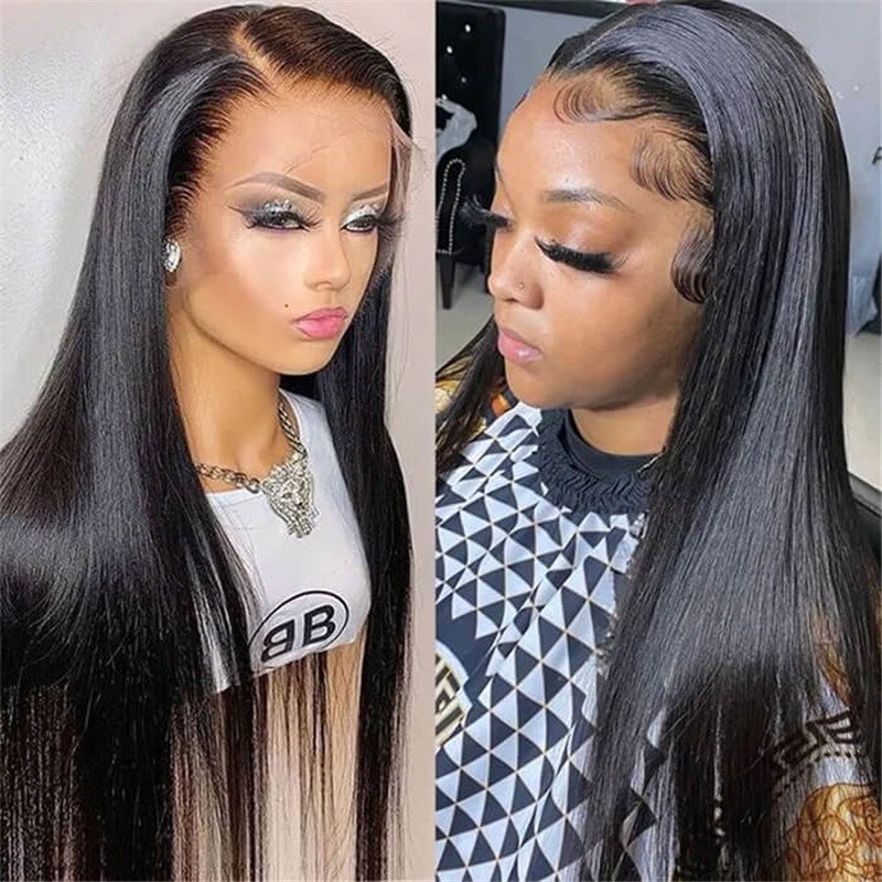 Straight/Body Wave 13*4 Lace Frontal Wigs Human Hair Pre Plucked Real Hd Lace Wig 150% Density