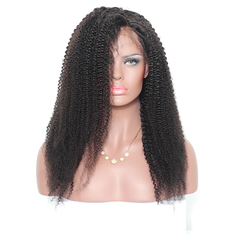 Curly Lace Wig 360 Lace Wigs Brazilian Afro Kinky Curly Human Hair 150% Density Pre Plucked Natural Hair Line - Image 2
