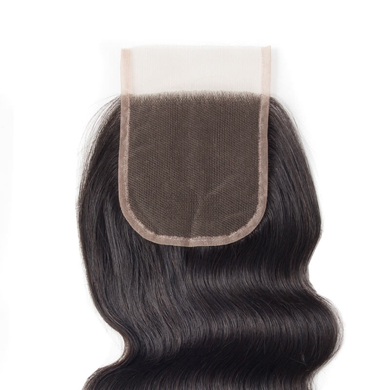 Transparent HD Swiss Thinner lace Free Part Body Wave 5x5 Lace Top Closures Natural Color Pre Plucked Hair Line - Image 3