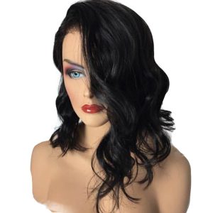Natural Color Human Hair 13x6 Lace Frontal Wigs Bleached Knots 250% Density Lace Wigs Pre Plucked Hair Line
