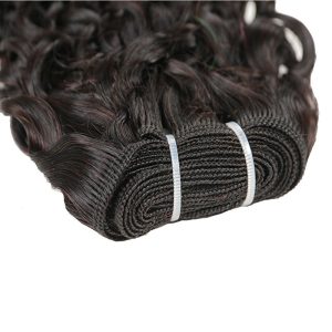 Brazilian Curly Remy Hair with Free Part Lace Closure Kinkys Curly Human Hair Bundles with Closure Hair Natural Color - Image 4