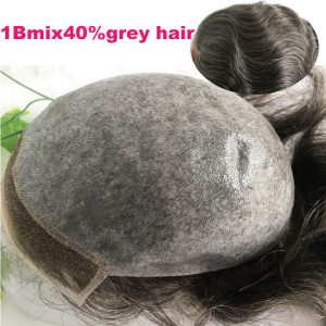 Toupee for Men Human Hair Men's Thin Skin Hair system with French Lace Hair Line Front 8x10 Inches Men Wigs Touppe For Black Men 22# color - Image 67