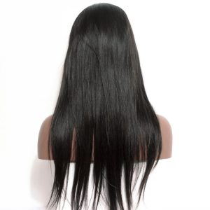 Pre-Plucked Natural Hair Line Brazilian lace wig 150% Density Wigs Human Hair Natural Color Silky Straight Hair Bleached Knots For Sale - Image 4