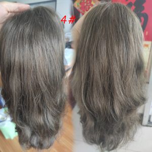 12" Mens Toupee Hair Replacement Systems Swiss Lace Front Natural Hairline Hairpieces Thin Skin PU V-looped 10"x8" Base 1B Black Mixed 20% Grey Synthetic Hair - Image 12