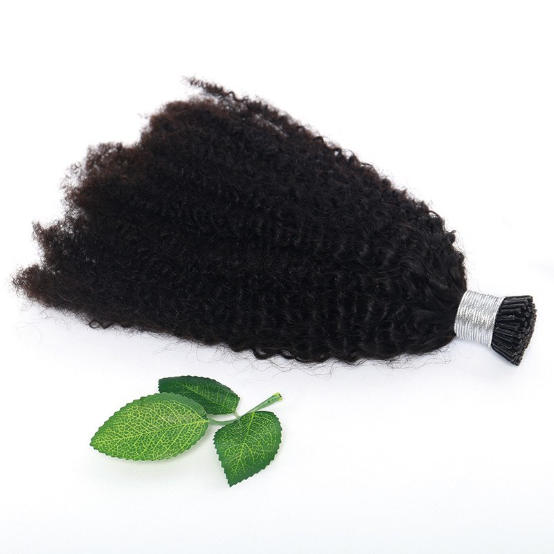 Peruvian Burmese Unprocessed Virgin Hair 50G 0.5G/S Nc Kinky Curly Wave Custom Kinky Curly I Tip Human Hair Extension - Image 4