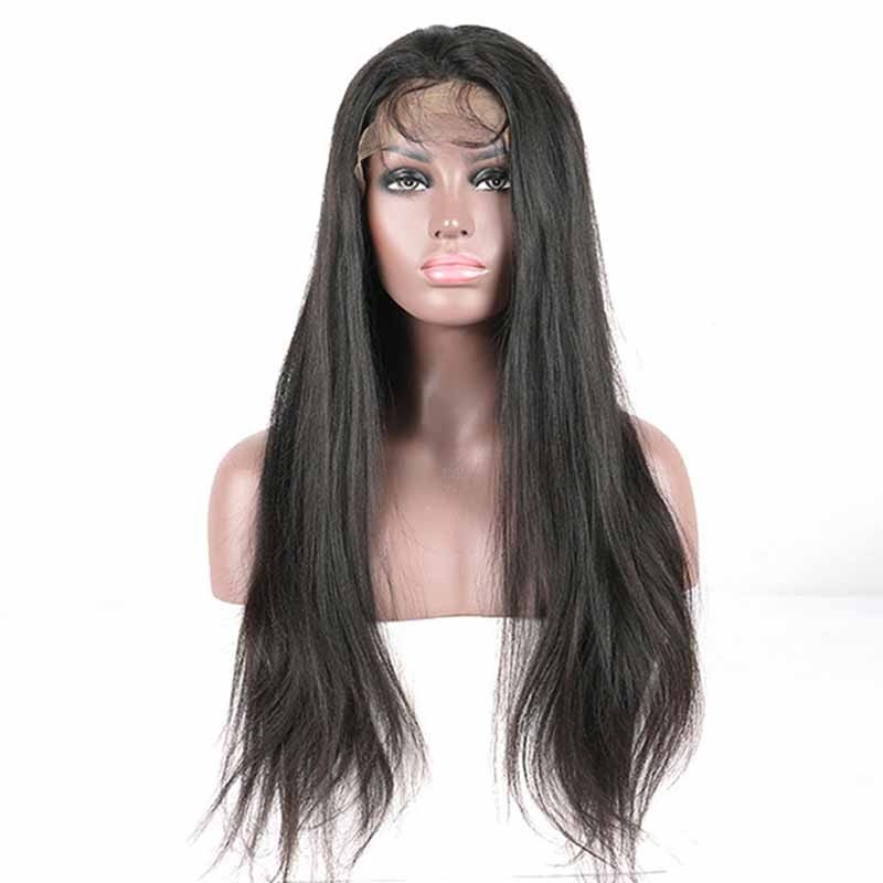 Yaki Lace Wig Human Hair Natural Color Lace Front Wig For Sale Pre-Plucked Natural Hair Line 150% Density Hidden Knots - Image 3