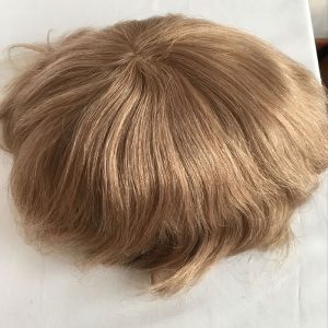 European Virgin Human Hair Toupee for Men 10x8inch Mono Lace with PU Around Slight Wavy Men's Hairpiece Replacement System 3# Color - Image 25