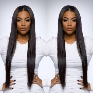 Straight Lace Front Wigs Pre-Plucked Natural Hair Line Bleached Knots 150% Density Wig Bleached Knots Natural Baby Hair - Image 5